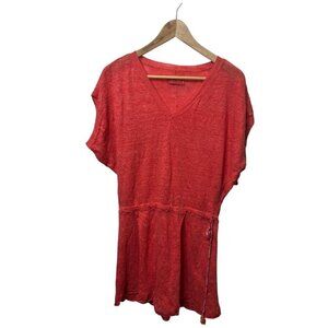 Zadig & Voltaire 100% Linen Red Tunic Dress – Size XS